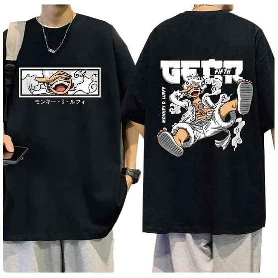 ONE PIECE Nika Luffy Gear 5, аниме, мужская и женская летняя футболка для отдыха, спорта, фитнеса, свободный удобный топ большого размера с короткими рукавами
ONE PIECE Nika Luffy Gear 5, аниме, мужская и женская летняя футболка для отдыха, спорта, фитнеса, свободный удобный топ большого размера с короткими рукавами