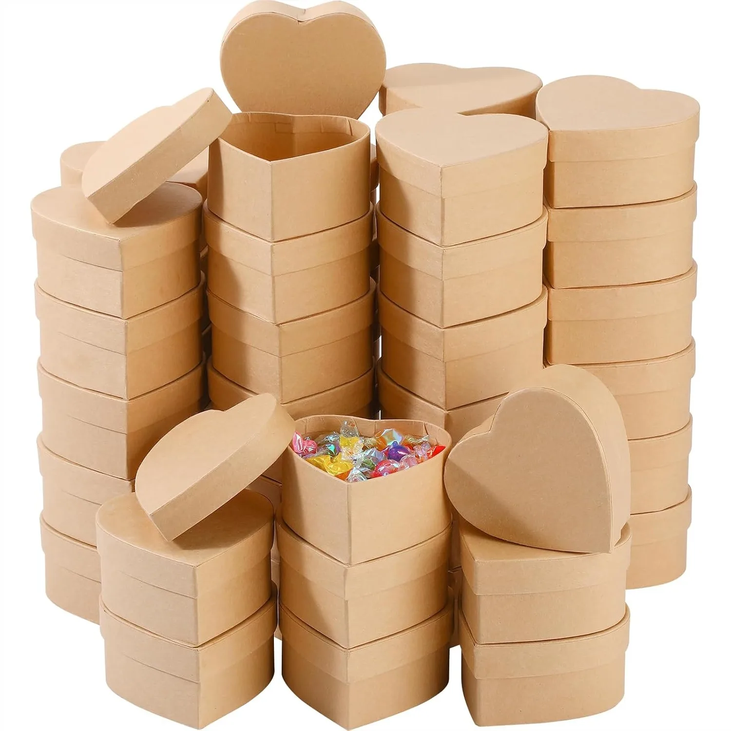 24 Heart Shaped Paper Mache Boxes with Lids for DIY Painting, Jewelry Storage, and Party Favors
24 Heart Shaped Paper Mache Boxes with Lids for DIY Painting, Jewelry Storage, and Party Favors