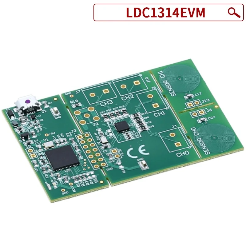 LDC1314EVM 4-Channel Inductive Sensing Evaluation Module PCB Sensor Coil Durable for Embedded Sensing Projects
LDC1314EVM 4-Channel Inductive Sensing Evaluation Module PCB Sensor Coil Durable for Embedded Sensing Projects