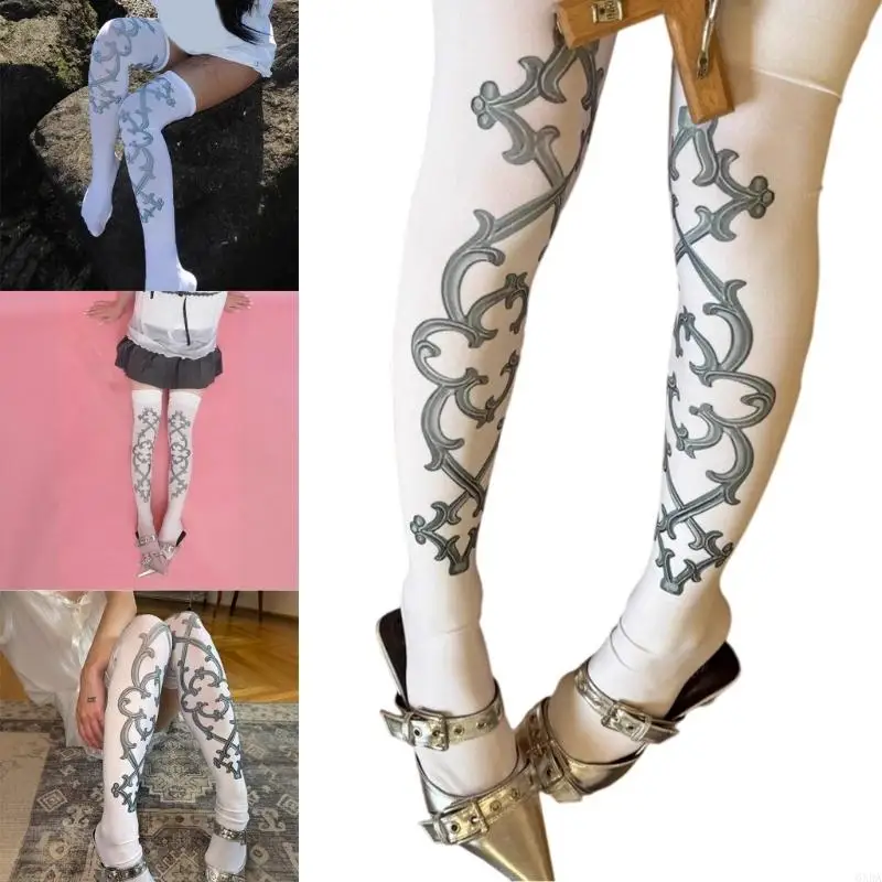 Japanese Vintage Patterned Thigh High Socks Stretchy Fabric Women Over Knee Stockings For Costumes Party And Daily Wear 6XDA
Japanese Vintage Patterned Thigh High Socks Stretchy Fabric Women Over Knee Stockings For Costumes Party And Daily Wear 6XDA