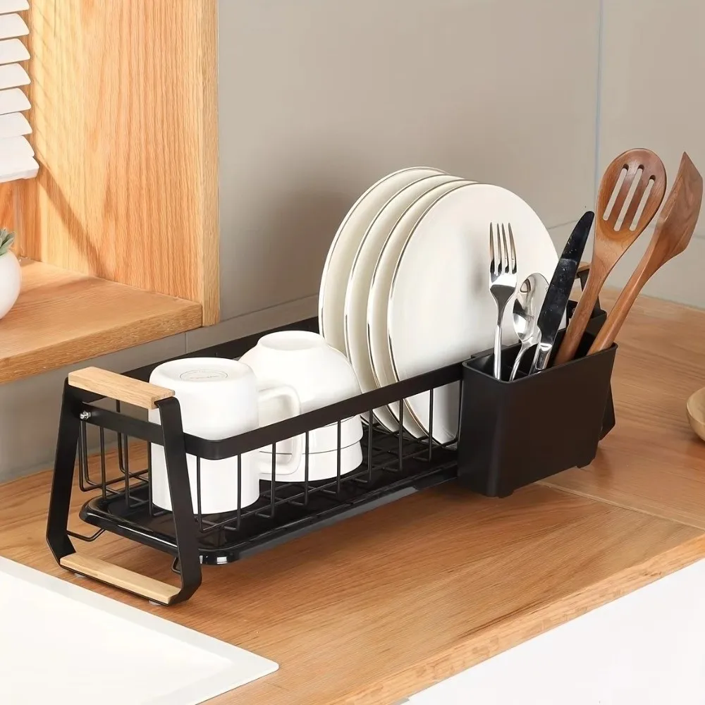 Detachable Kitchen Dish Rack Wooden Handle Large Capacity Kitchen Organizer Metal Frame Dish Drainer Dish Drying Drain Rack
Detachable Kitchen Dish Rack Wooden Handle Large Capacity Kitchen Organizer Metal Frame Dish Drainer Dish Drying Drain Rack