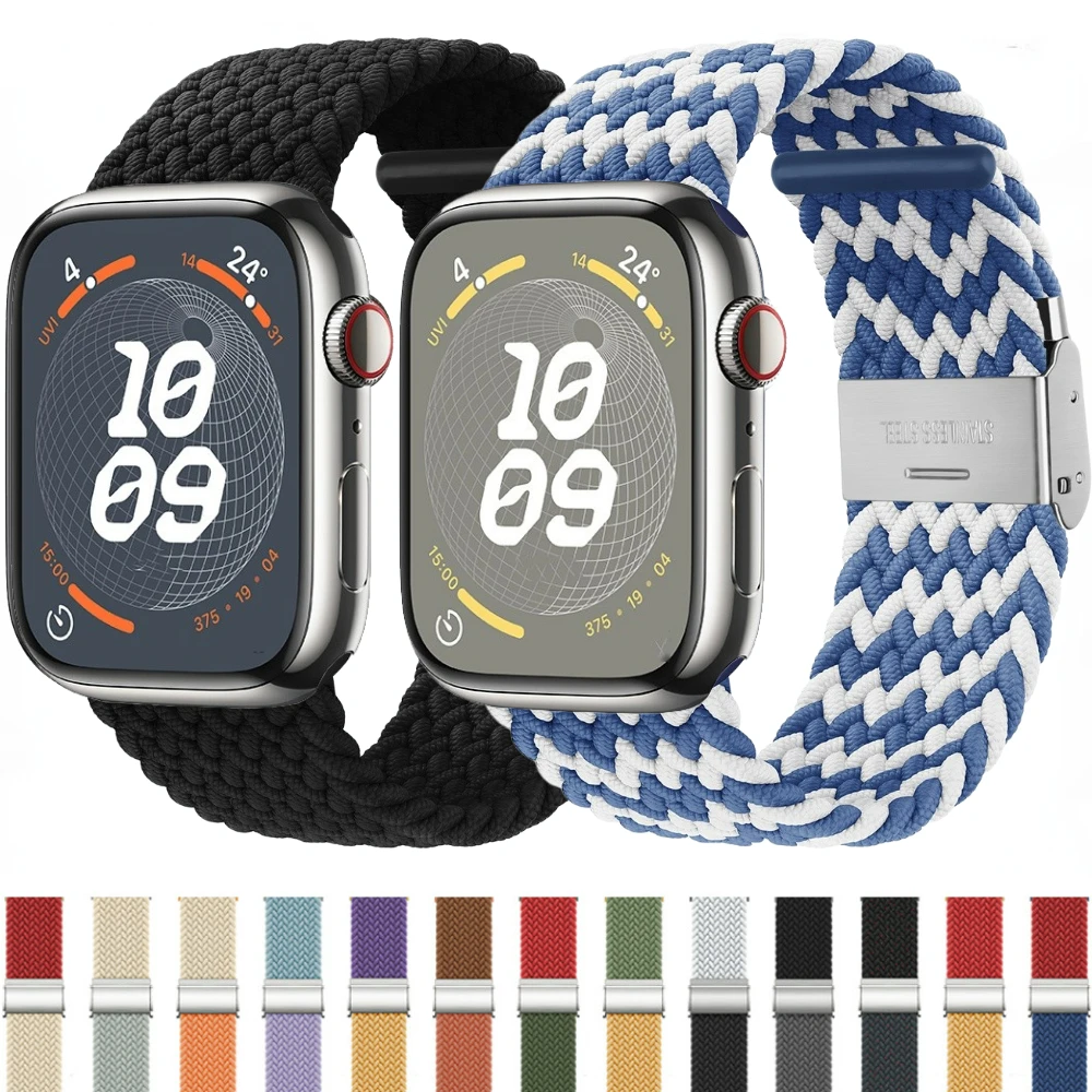 Braided Nylon Strap for Apple watch Band 44mm 45mm 49mm 42mm 41mm 40mm Bracelet for iWatch Series Ultra 2 9 8 7 6 5 4 3 SE Strap
Braided Nylon Strap for Apple watch Band 44mm 45mm 49mm 42mm 41mm 40mm Bracelet for iWatch Series Ultra 2 9 8 7 6 5 4 3 SE Strap