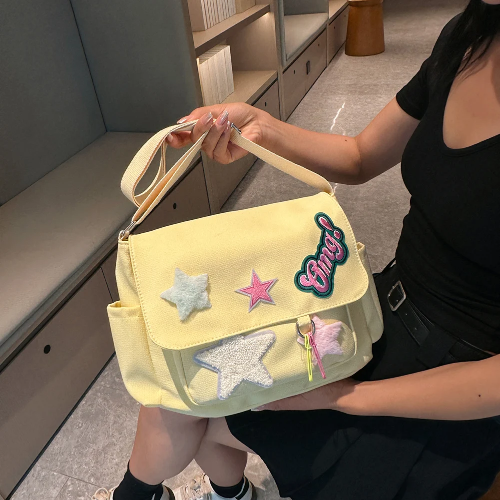 Kawaii Messenger Bag for Women Casual Satchel Bag Cute Crossbody Bag Large Capacity Canvas Shoulder Bag Handbags Totes Book Bag
Kawaii Messenger Bag for Women Casual Satchel Bag Cute Crossbody Bag Large Capacity Canvas Shoulder Bag Handbags Totes Book Bag