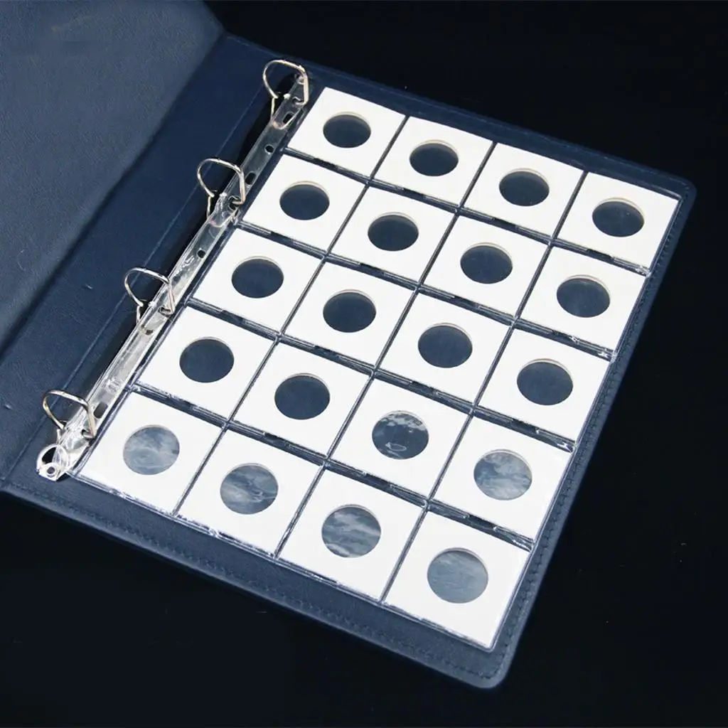 Coin Protector Album Large Capacity PVC Pocket Pages for Collectors Storage of Medallions Tokens
Coin Protector Album Large Capacity PVC Pocket Pages for Collectors Storage of Medallions Tokens