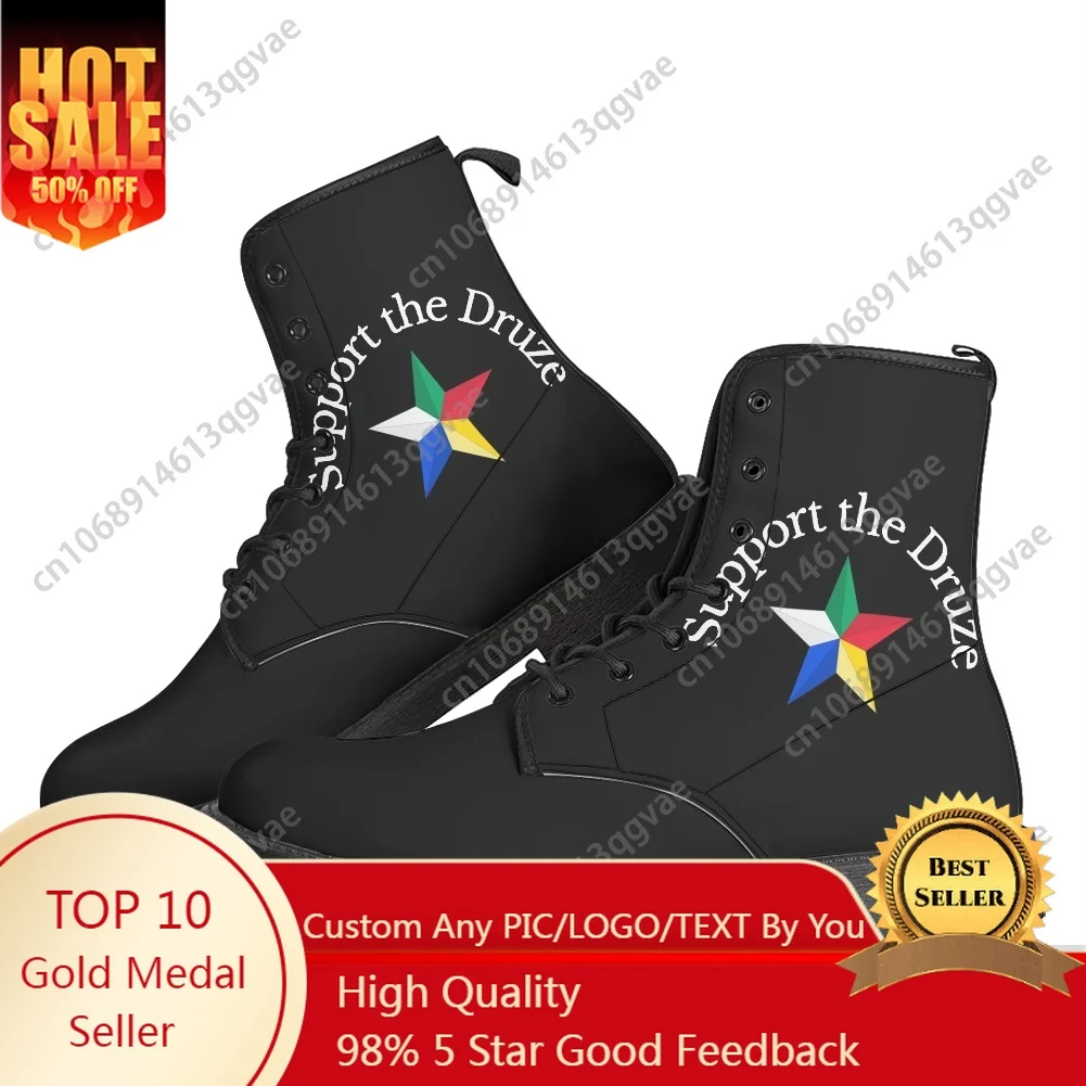 Support The Druze Logo Druze Star Boots Mens Womens Teenager Shoes Casual Boot Outdoor High Quality Couple Customize Shoe
Support The Druze Logo Druze Star Boots Mens Womens Teenager Shoes Casual Boot Outdoor High Quality Couple Customize Shoe