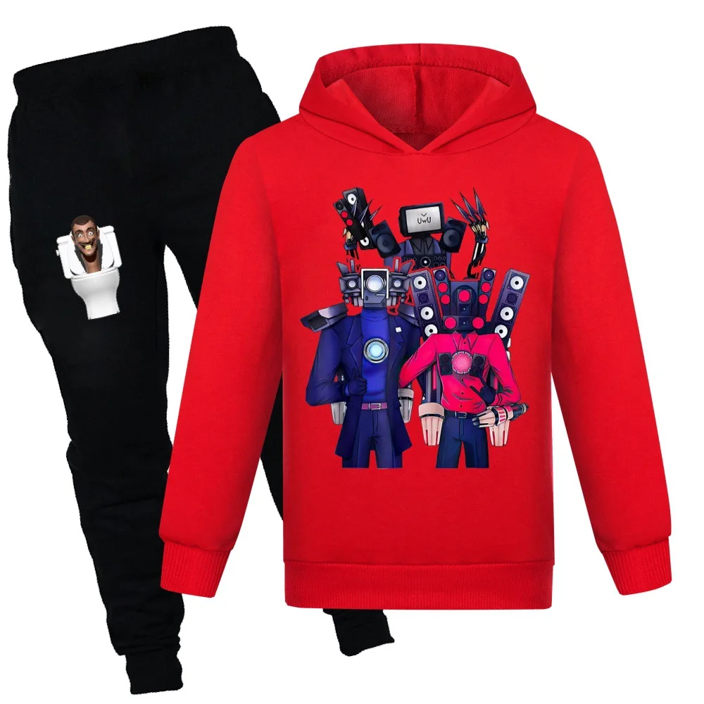 New Toddler Boys Autumn Skibidi Toilet speakerman Clothing Kids Camera TV Man Baby Boys Cotton Hoodies Pants 2PCS Sets Outfits
New Toddler Boys Autumn Skibidi Toilet speakerman Clothing Kids Camera TV Man Baby Boys Cotton Hoodies Pants 2PCS Sets Outfits