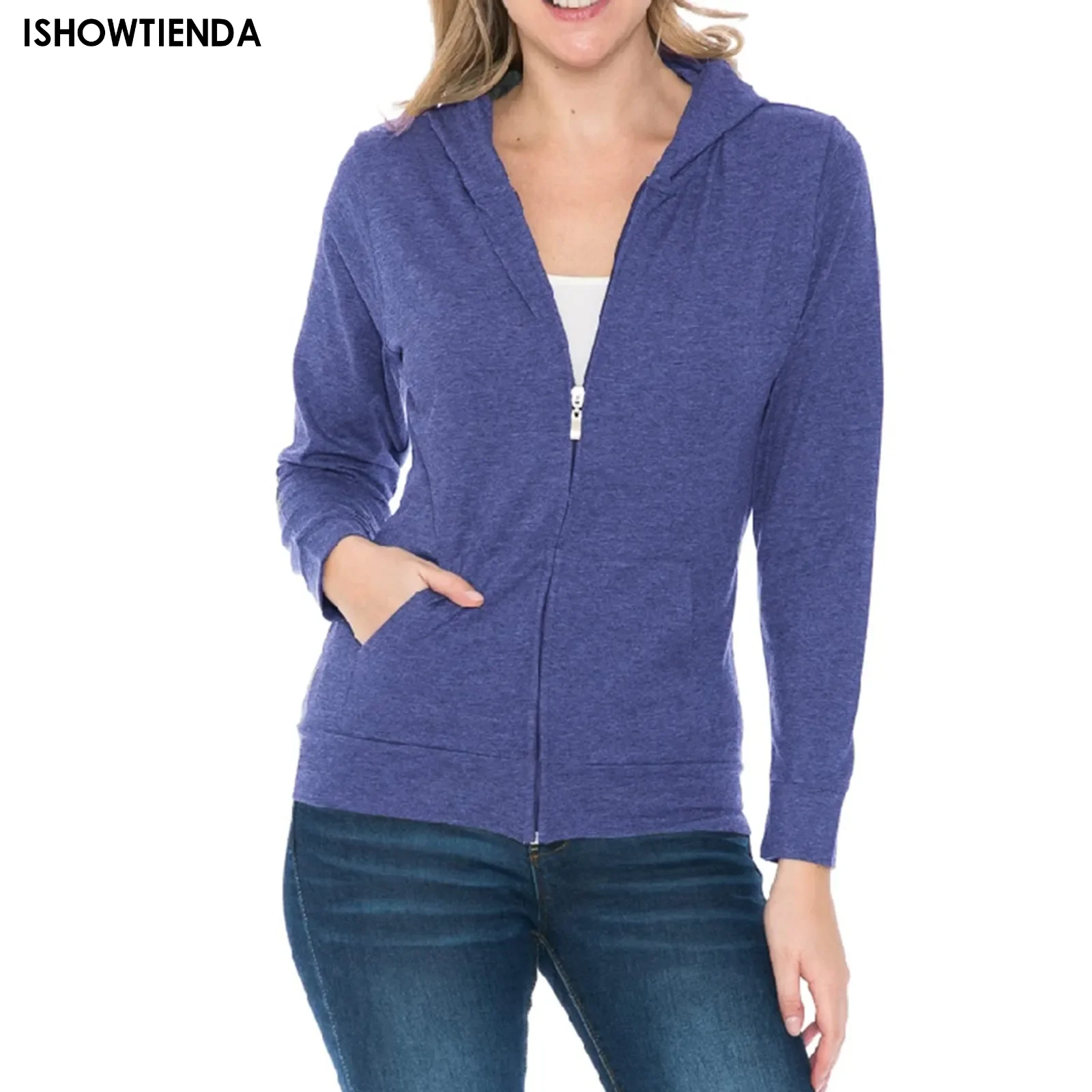 Spring Autumn New Casual Zipped Hoodie Coat Women Fashion Drawstring Sporty Hooded Coats Jackets Ladies Simple Sweatshirt
Spring Autumn New Casual Zipped Hoodie Coat Women Fashion Drawstring Sporty Hooded Coats Jackets Ladies Simple Sweatshirt