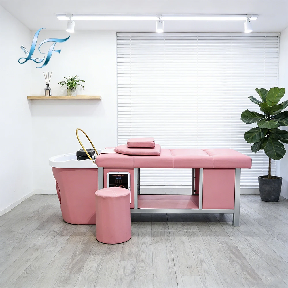 Wholesale Synthetic Leather Spa Stainless Steel Japanese Head Spa Equipment Pink Shampoo Bed For Salon Barbershop Durable
Wholesale Synthetic Leather Spa Stainless Steel Japanese Head Spa Equipment Pink Shampoo Bed For Salon Barbershop Durable
