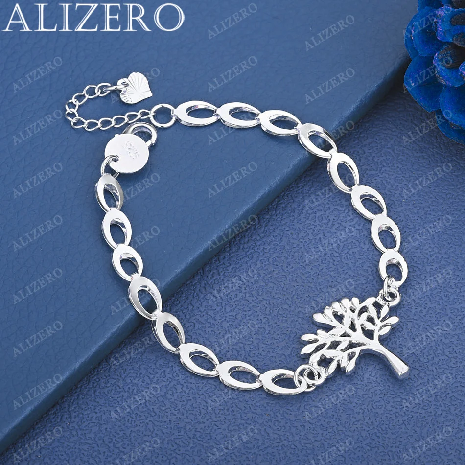 ALIZERO 925 Sterling Silver Bracelet Tree Charm Bracelets Jewelry For Fashion Party and Daily Wear
ALIZERO 925 Sterling Silver Bracelet Tree Charm Bracelets Jewelry For Fashion Party and Daily Wear