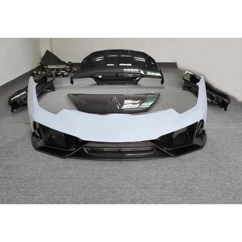 Модернизированные комплекты кузова из углеродного волокна в стиле EVO для Lamborghini Huracan LP610 580, новый передний и задний бампер, боковые юбки, задний спойлер, капот
Модернизированные комплекты кузова из углеродного волокна в стиле EVO для Lamborghini Huracan LP610 580, новый передний и задний бампер, боковые юбки, задний спойлер, капот