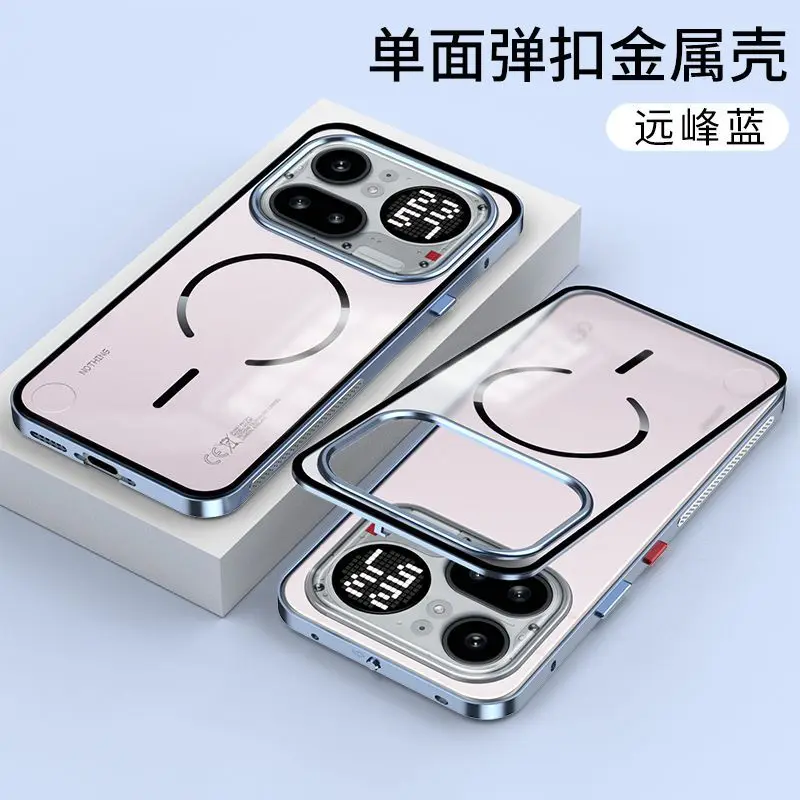 Luxury Magnetic Snap Metal Frame For Nothing Phone 4A Pro Case Matte Back Cover Shockproof Full Protection Bumper Shell
Luxury Magnetic Snap Metal Frame For Nothing Phone 4A Pro Case Matte Back Cover Shockproof Full Protection Bumper Shell