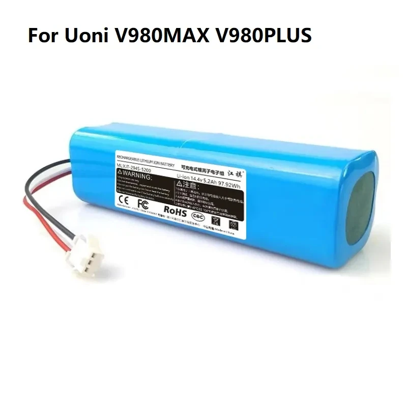 5200mAh Battery For Uoni V980MAX V980 plus v980pro viomi A1 pro Battery Robot Vacuum Cleaner Battery Pack Part
5200mAh Battery For Uoni V980MAX V980 plus v980pro viomi A1 pro Battery Robot Vacuum Cleaner Battery Pack Part