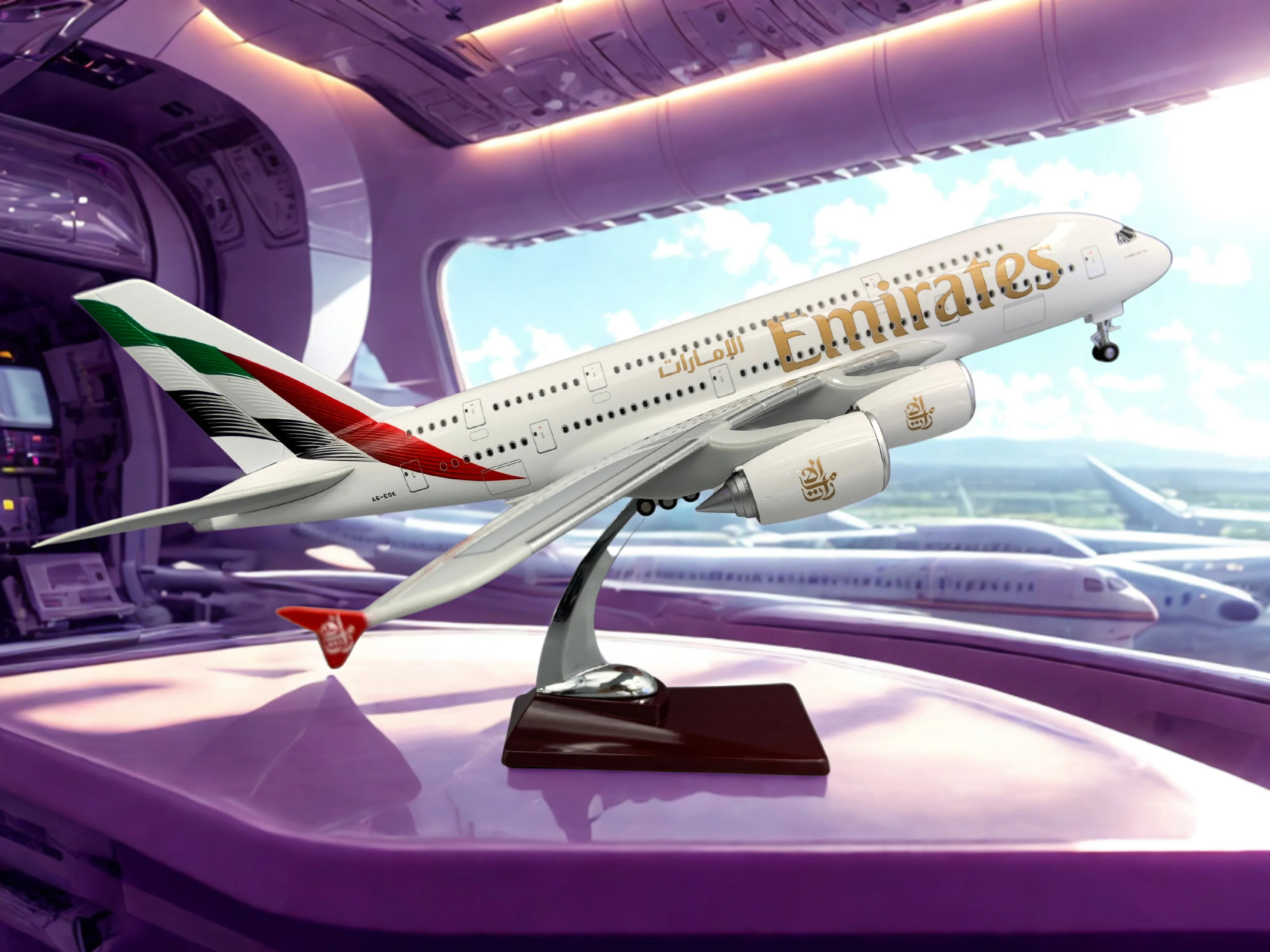 1:160 Scale 46cm Airplane Model 380 New UAE A380 Plane Diecast Resin Flip Version With Light And Wheel Aircraft Decoration Gift
1:160 Scale 46cm Airplane Model 380 New UAE A380 Plane Diecast Resin Flip Version With Light And Wheel Aircraft Decoration Gift