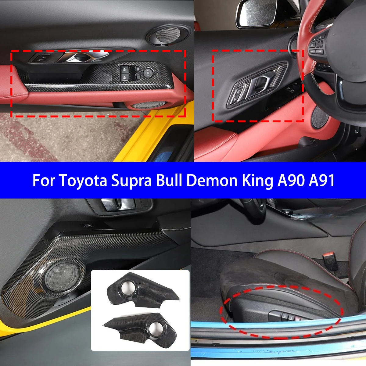 Для Toyota Supra Bull Demon King A90A91 сухой переключатель окна из углеродного волокна/внутренняя дверная панель/внутренняя ручка/украшение боковой крышки сиденья
Для Toyota Supra Bull Demon King A90A91 сухой переключатель окна из углеродного волокна/внутренняя дверная панель/внутренняя ручка/украшение боковой крышки сиденья