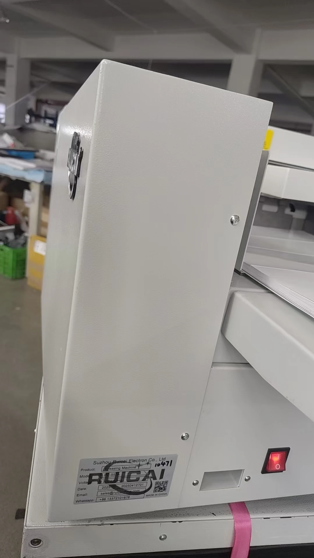 A3 Automatic Tickets Booklets Paper Sheets Creaser Creasing Machine
A3 Automatic Tickets Booklets Paper Sheets Creaser Creasing Machine