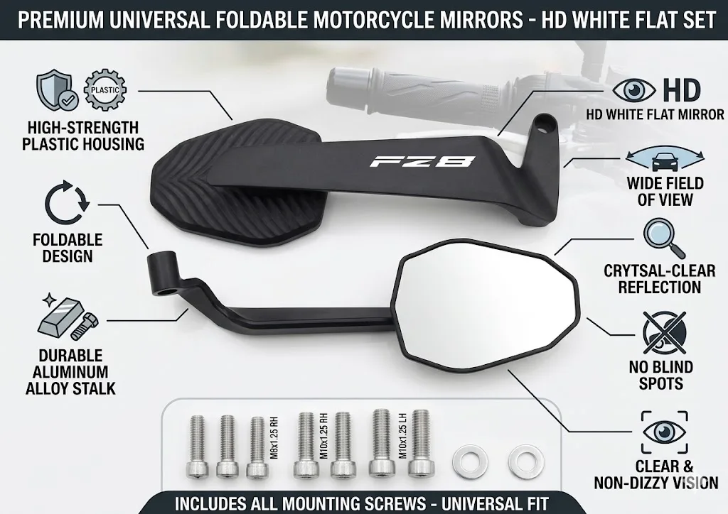 Modified Wind Wing Motorcycle Side Rearview Mirrors Accessorie For YAMAHA FAZER FZ1/N FZ6 FZ8 FZ7 FZ16 FZ25 Fazer FZ 1/S
Modified Wind Wing Motorcycle Side Rearview Mirrors Accessorie For YAMAHA FAZER FZ1/N FZ6 FZ8 FZ7 FZ16 FZ25 Fazer FZ 1/S