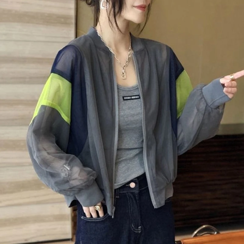2023 Women's Clothing Simplicity Solid Patchwork Long Sleeve Loose Stand Collar Spring Summer Thin Zipper Fashion Casual Jackets
2023 Women's Clothing Simplicity Solid Patchwork Long Sleeve Loose Stand Collar Spring Summer Thin Zipper Fashion Casual Jackets
