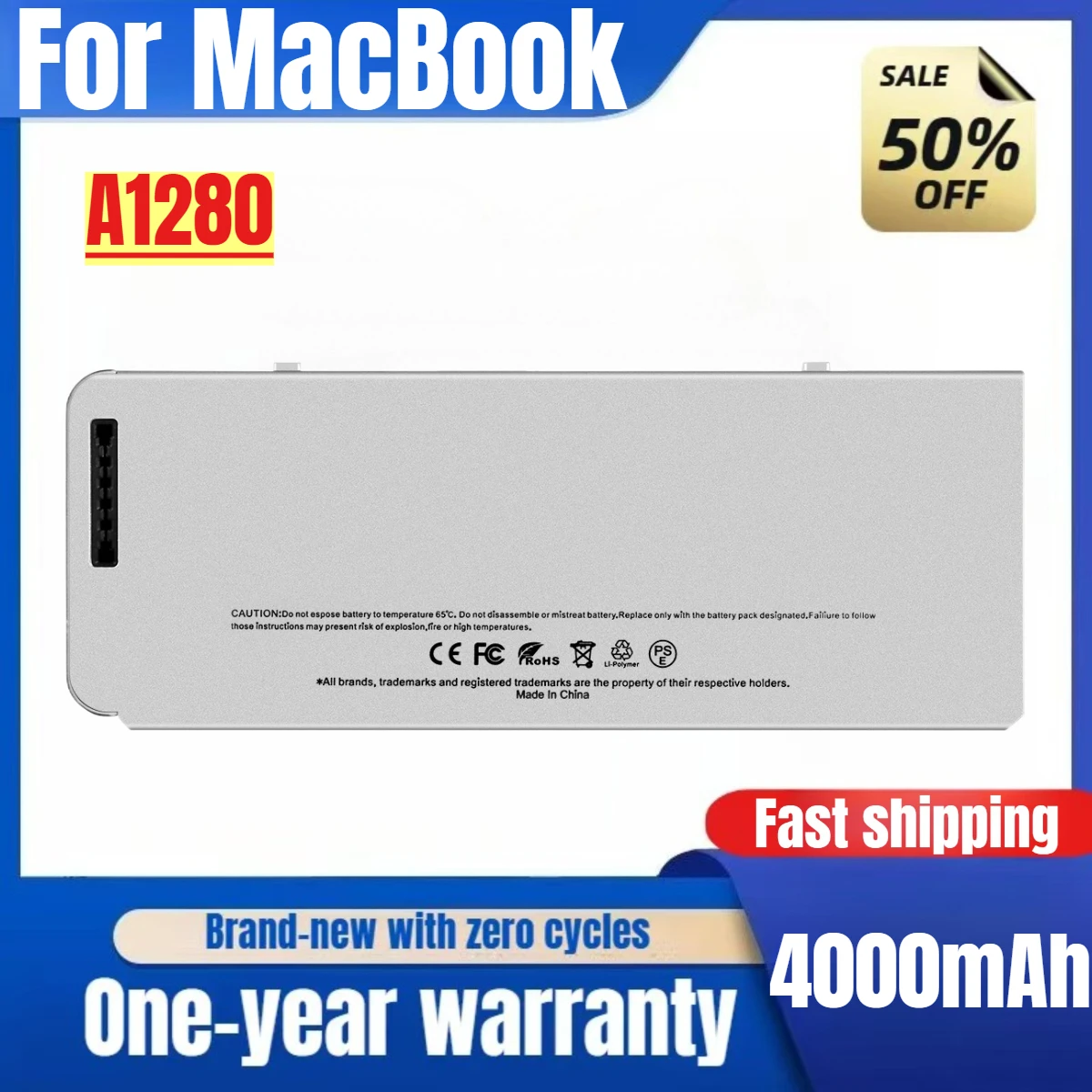 Laptop Battery A1280 For MacBook Pro 13 "A1278 (2008) New Arrival High Capacity Battery High Quality Replacement Battery
Laptop Battery A1280 For MacBook Pro 13 "A1278 (2008) New Arrival High Capacity Battery High Quality Replacement Battery