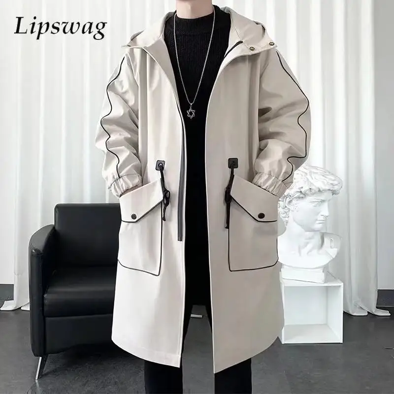 New Fashion Patch Pockets Windbreaker Mens Fall Winter Streetwear Clothing Men Casual Turn-down Collar Zipper Long Jacket Coats
New Fashion Patch Pockets Windbreaker Mens Fall Winter Streetwear Clothing Men Casual Turn-down Collar Zipper Long Jacket Coats