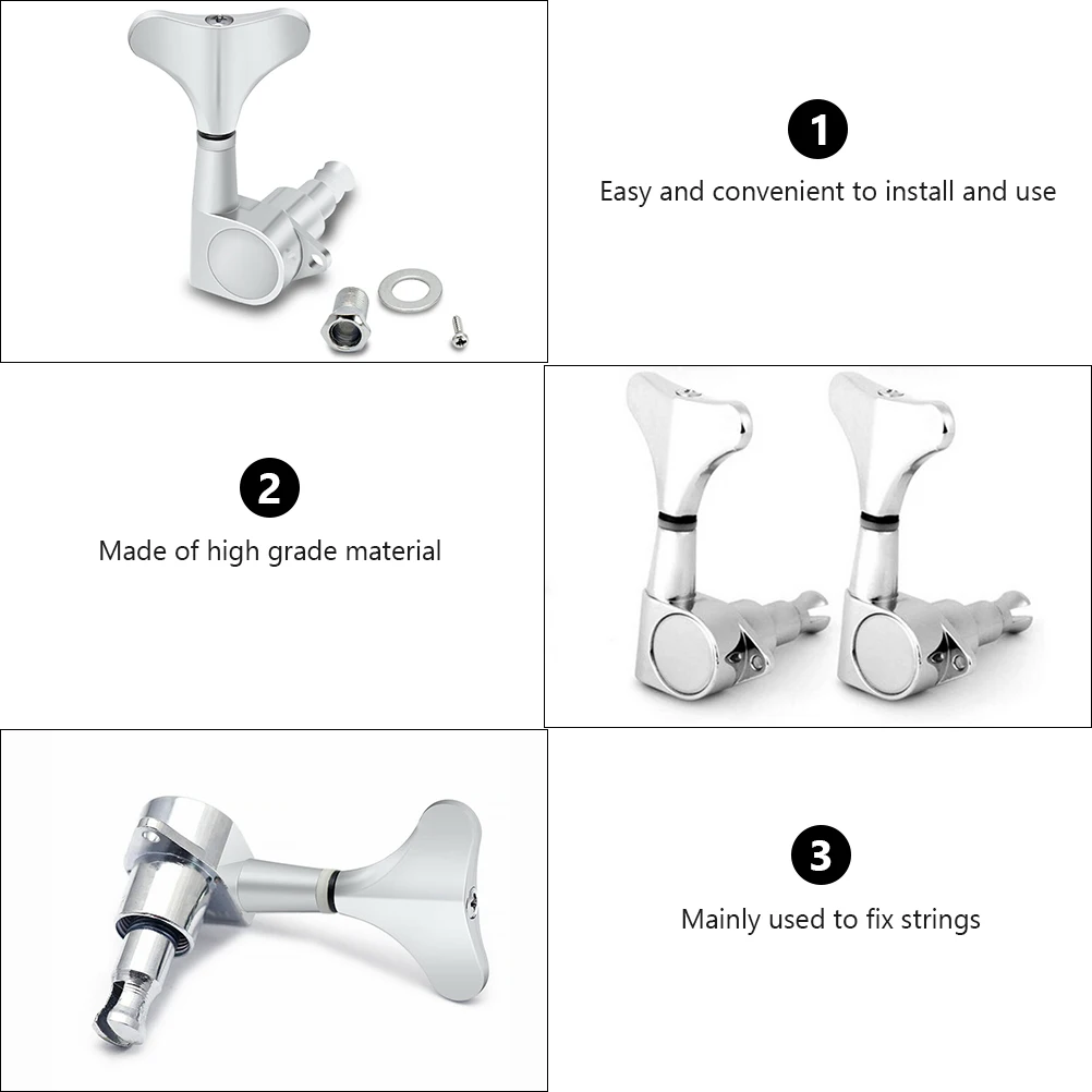 1 set 1 Set Guitar Bass String Tuning Pegs Strong Metal Body Durable Replacement Bass Tuner Machine Heads Accessories Parts Keys
1 set 1 Set Guitar Bass String Tuning Pegs Strong Metal Body Durable Replacement Bass Tuner Machine Heads Accessories Parts Keys