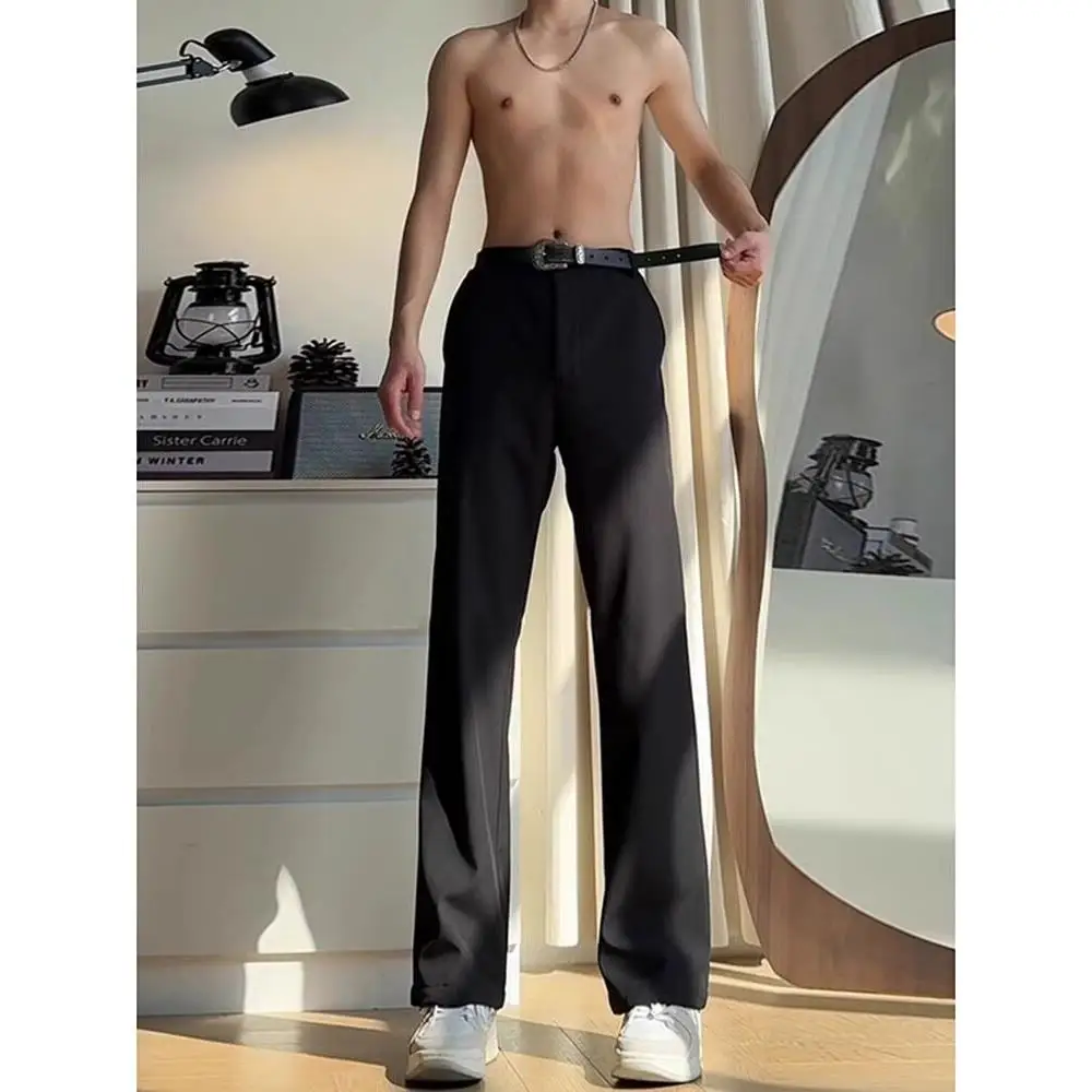 Casual Ice Silk Leaf Blade West Pants Men Women Slimming Long Draping Straight Leg Trousers High Waist Extended Length Trousers
Casual Ice Silk Leaf Blade West Pants Men Women Slimming Long Draping Straight Leg Trousers High Waist Extended Length Trousers