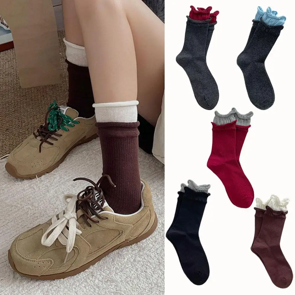 Мягкие носки до середины икры, цветные носки, соответствующие цветам, чулки средней длины, модный декор, красочные чулки
Мягкие носки до середины икры, цветные носки, соответствующие цветам, чулки средней длины, модный декор, красочные чулки