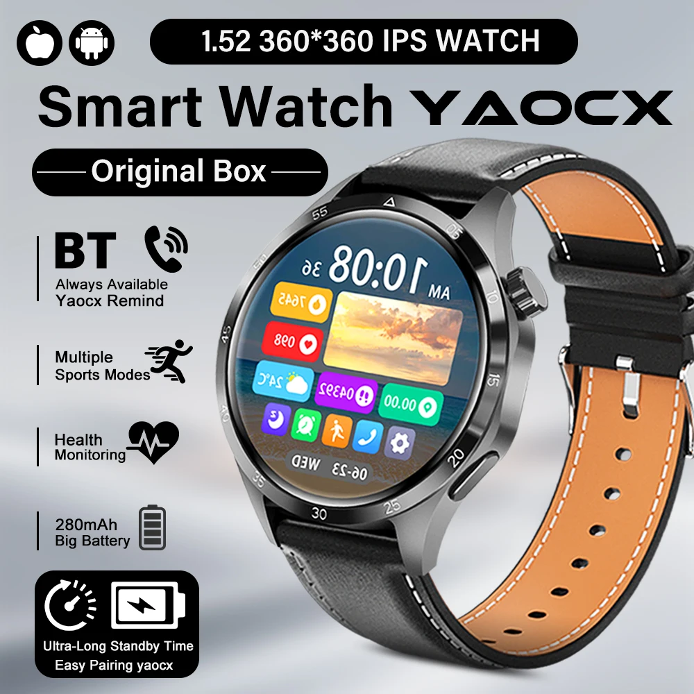 2026 Smart Watch Men 1.52-inch Large Screen, Heart Rate Monitoring, Health Management, Bluetooth Call, Multi Sport Modes Watch
2026 Smart Watch Men 1.52-inch Large Screen, Heart Rate Monitoring, Health Management, Bluetooth Call, Multi Sport Modes Watch