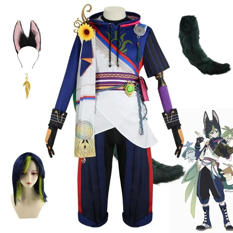 Tighnari Costume Game Genshin Impact Cosplay Top Pants Wig with Accessories Role Play Outfit Full Set for Men
Tighnari Costume Game Genshin Impact Cosplay Top Pants Wig with Accessories Role Play Outfit Full Set for Men