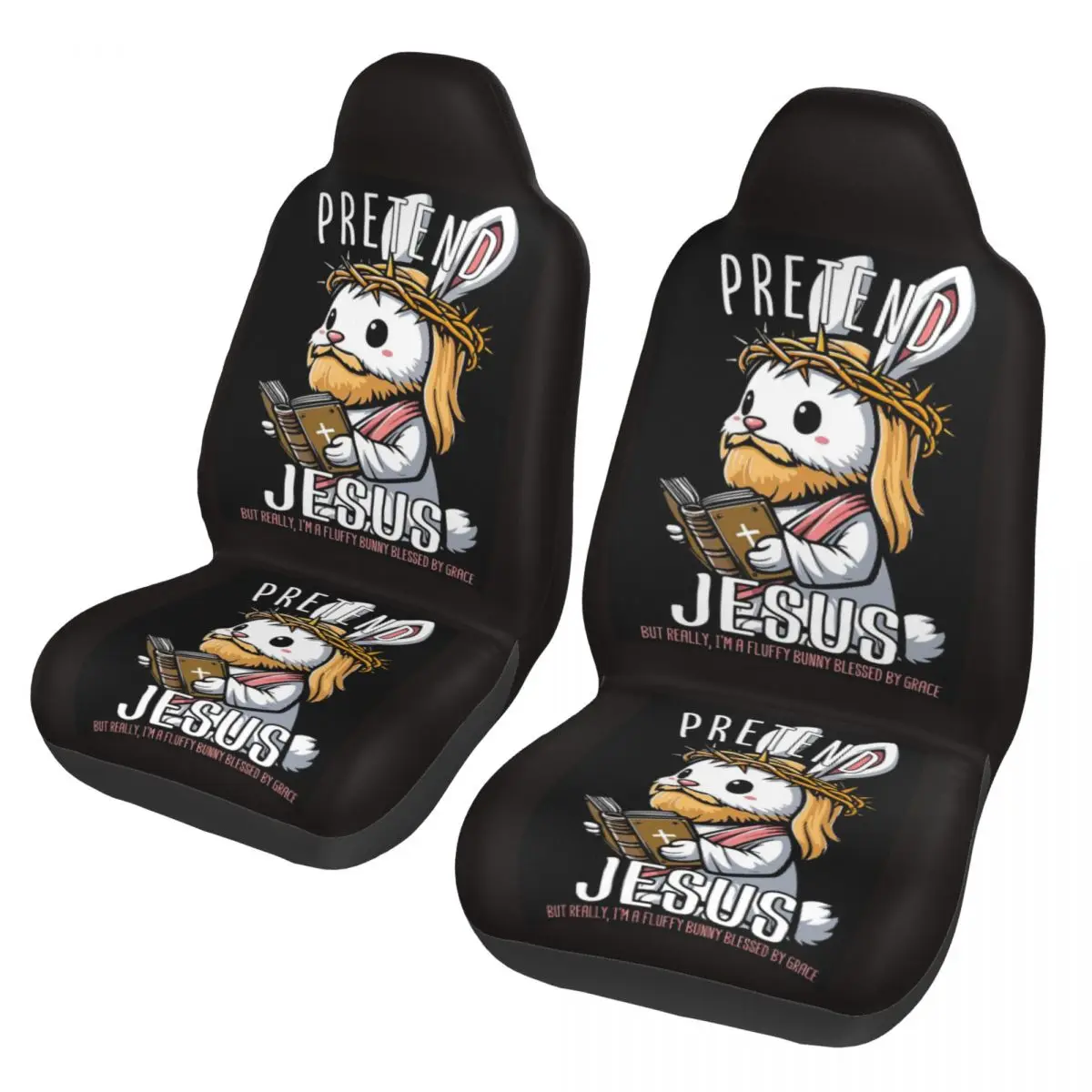 Jesus Rabbit 2 Front Car Seat Covers for Cars Auto SUV Universal Protector Accessories
Jesus Rabbit 2 Front Car Seat Covers for Cars Auto SUV Universal Protector Accessories
