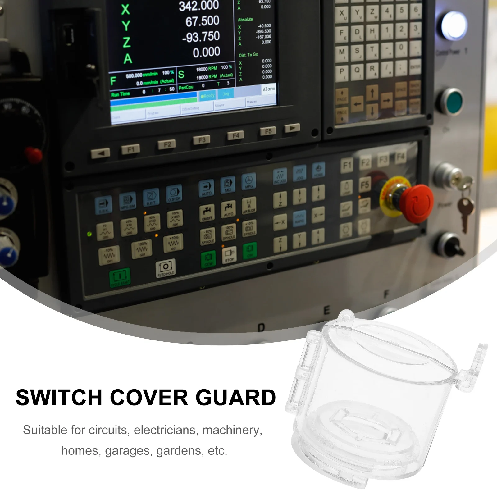 Dust Protection Cover Emergency Stop Button Switch Guard Clear Plastic Protector for Circuits Electricians Machinery Homes
Dust Protection Cover Emergency Stop Button Switch Guard Clear Plastic Protector for Circuits Electricians Machinery Homes