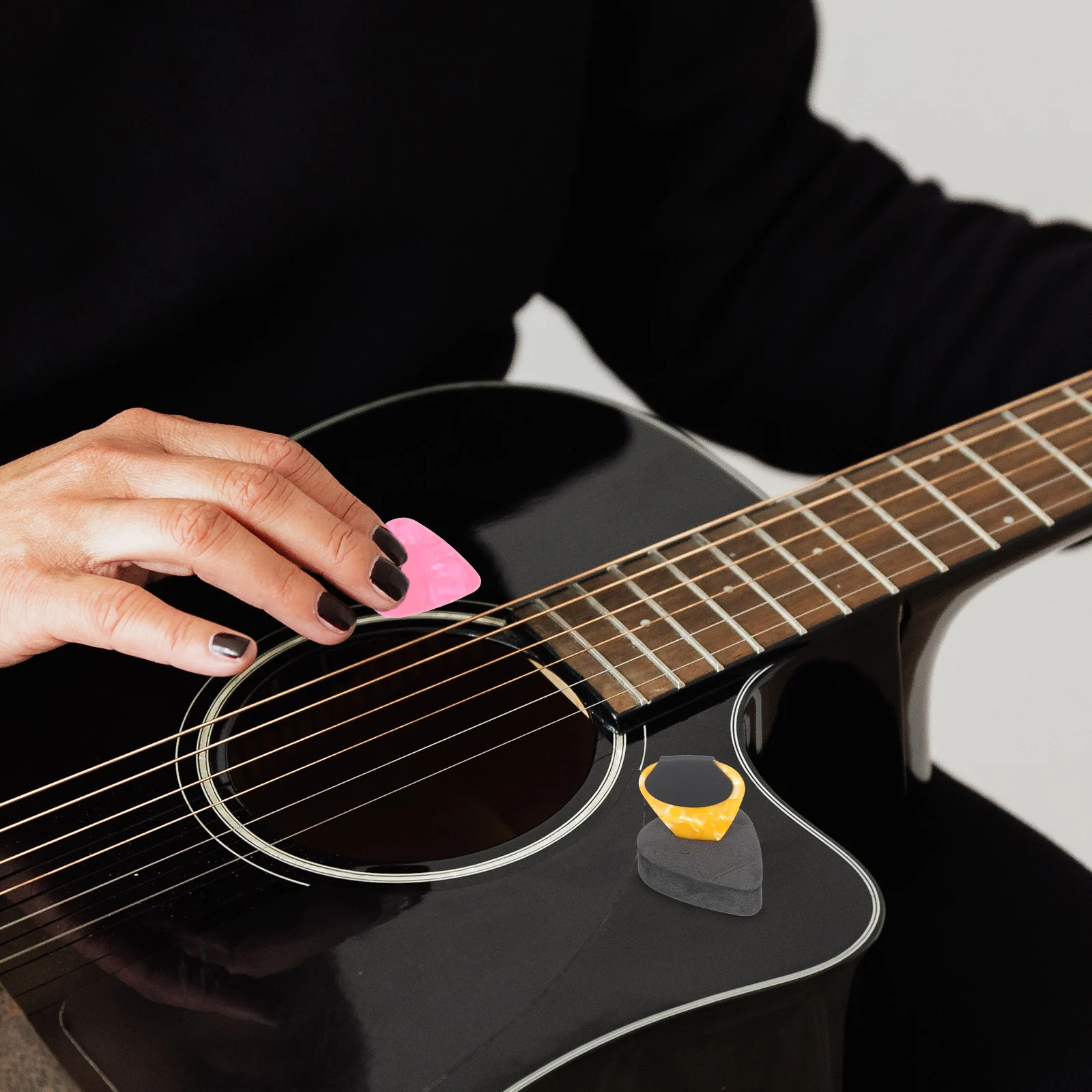 1 set Ergonomic Guitar Pick Set Picks for Ukulele Folk Grips Portable Plastic Accessory Classical Equipment Stringed Instrument
1 set Ergonomic Guitar Pick Set Picks for Ukulele Folk Grips Portable Plastic Accessory Classical Equipment Stringed Instrument