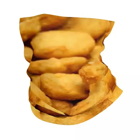 This Is My Human Costume I'm Really A Chicken Nugget Bandana Neck Gaiter Printed Wrap Scarf FaceMask Cycling For Men Women Adult