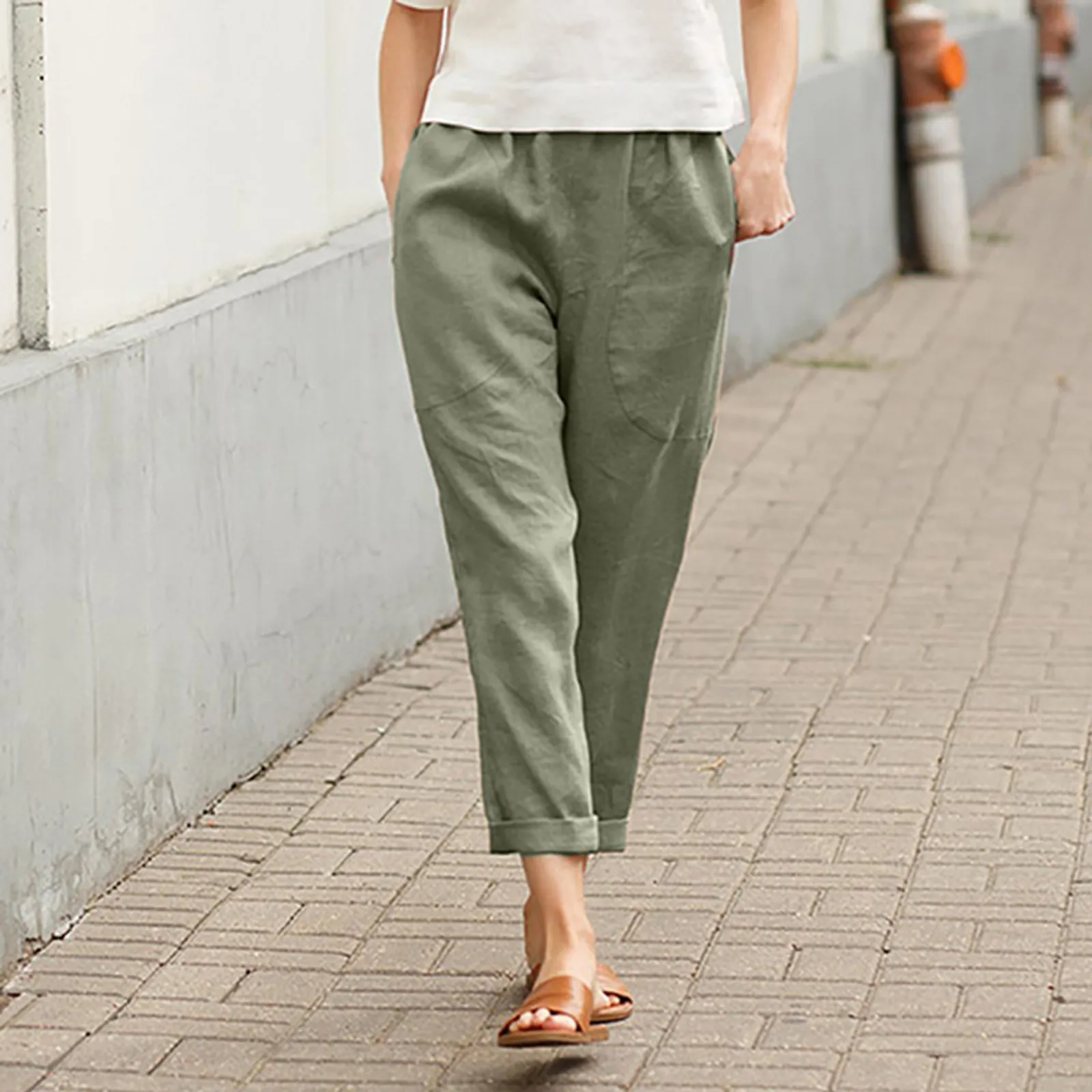 Women Tightness Plus Size Pants Elastic Oversized Pantalones Fashion Casual Stretch Leisure Spring Summer Cotton Linen Pants
Women Tightness Plus Size Pants Elastic Oversized Pantalones Fashion Casual Stretch Leisure Spring Summer Cotton Linen Pants