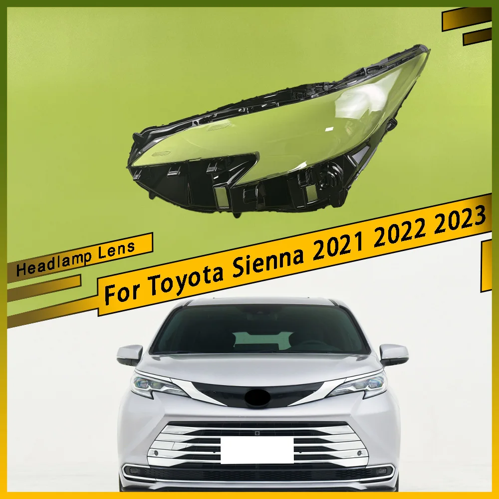 For Toyota Sienna 2021 2022 2023 Auto Head Light Caps Front Headlight Glass Headlamp Transparent Lampshade Lamp Shell Lens Cover
For Toyota Sienna 2021 2022 2023 Auto Head Light Caps Front Headlight Glass Headlamp Transparent Lampshade Lamp Shell Lens Cover