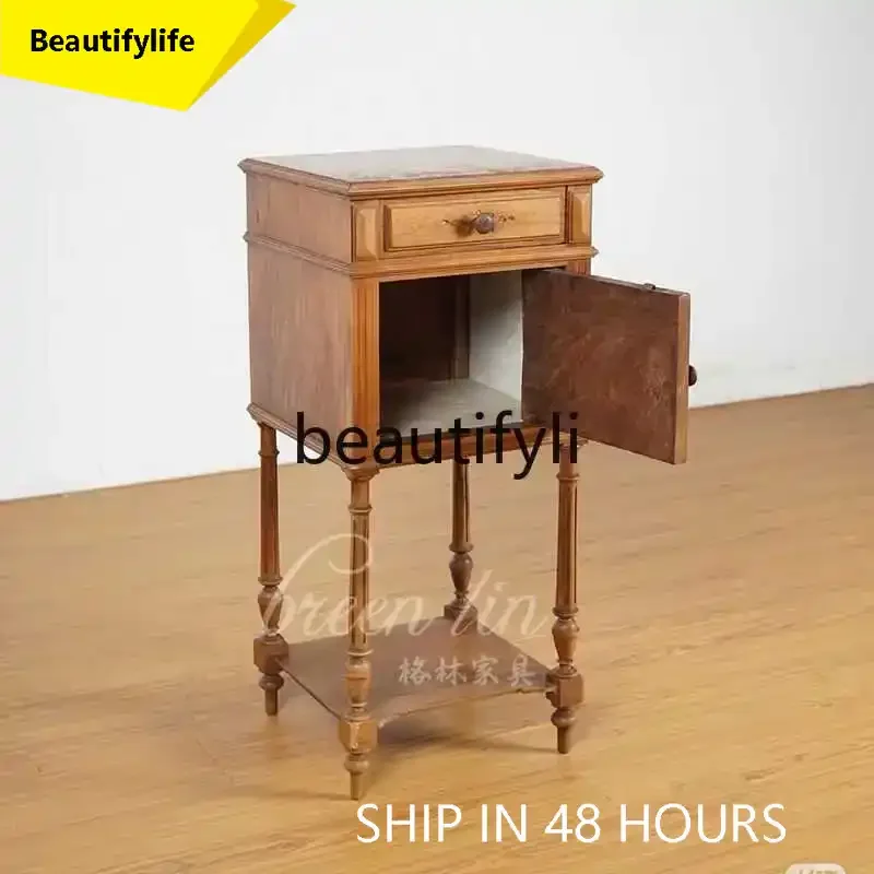 A45 French retro solid wood bedside table solid wood home storage decorative cabinet/bedroom side cabinet
A45 French retro solid wood bedside table solid wood home storage decorative cabinet/bedroom side cabinet