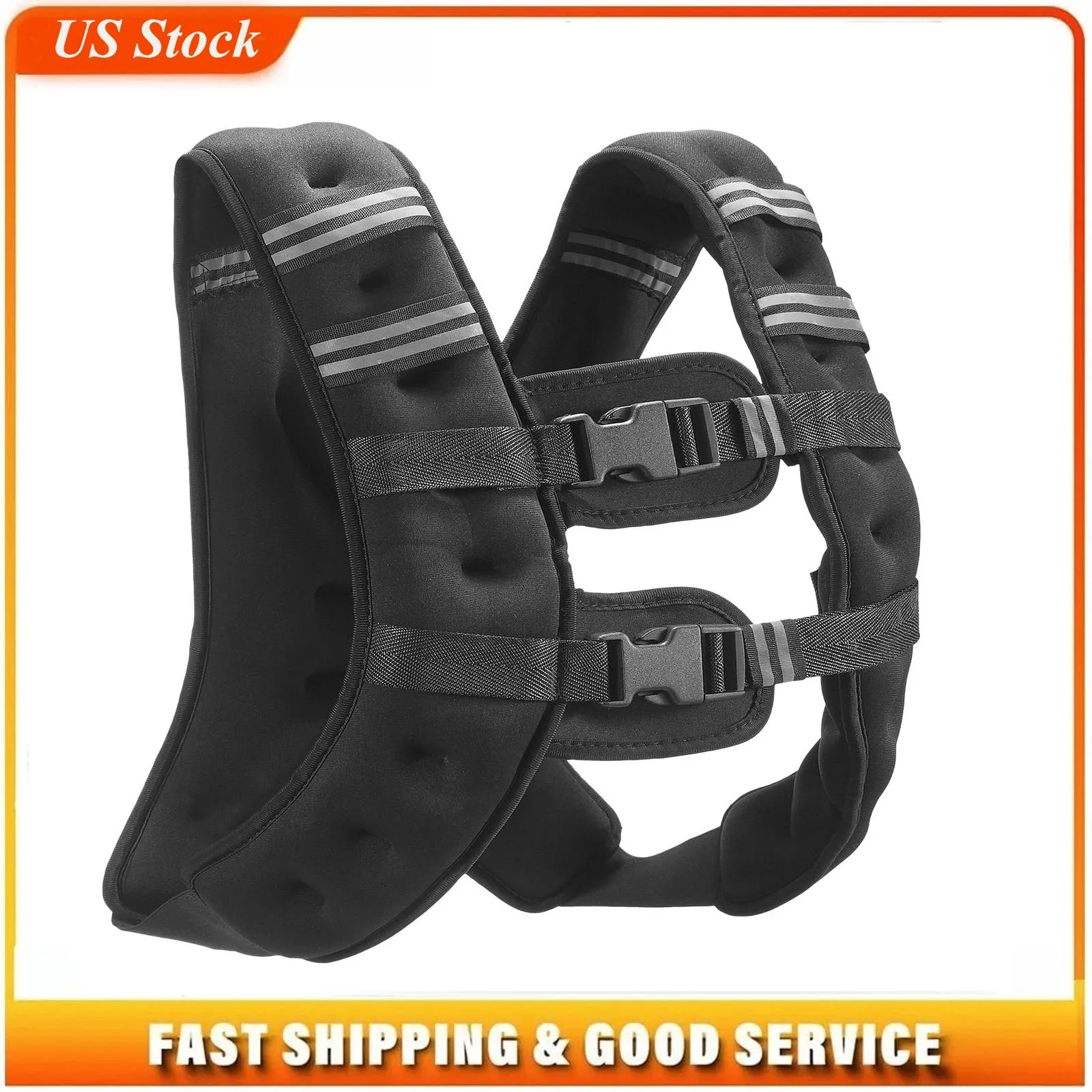 Weighted Vest, 16 lbs Weight Vest with Reflective Stripe, Adjustable Buckle Body Weight Vest for Men Women, Workout Equipment for Strength Training, Running, Jogging, Fitness, and Weight Loss
Weighted Vest, 16 lbs Weight Vest with Reflective Stripe, Adjustable Buckle Body Weight Vest for Men Women, Workout Equipment for Strength Training, Running, Jogging, Fitness, and Weight Loss