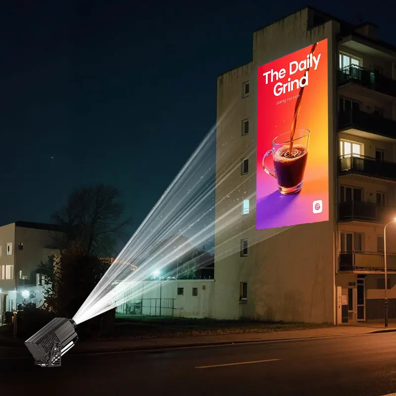 Wall logo Gobo Projector Outdoor Waterproof IP67 200W/300W/600W High Power Projection Lamp Customized LED Advertising Lights
Wall logo Gobo Projector Outdoor Waterproof IP67 200W/300W/600W High Power Projection Lamp Customized LED Advertising Lights