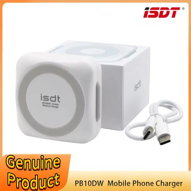 ISDT PB10DW Power Bank Wireless Dual-sided Fast Charging 2100mAh Magnetic Mini Portable Large Capacity Charger
ISDT PB10DW Power Bank Wireless Dual-sided Fast Charging 2100mAh Magnetic Mini Portable Large Capacity Charger