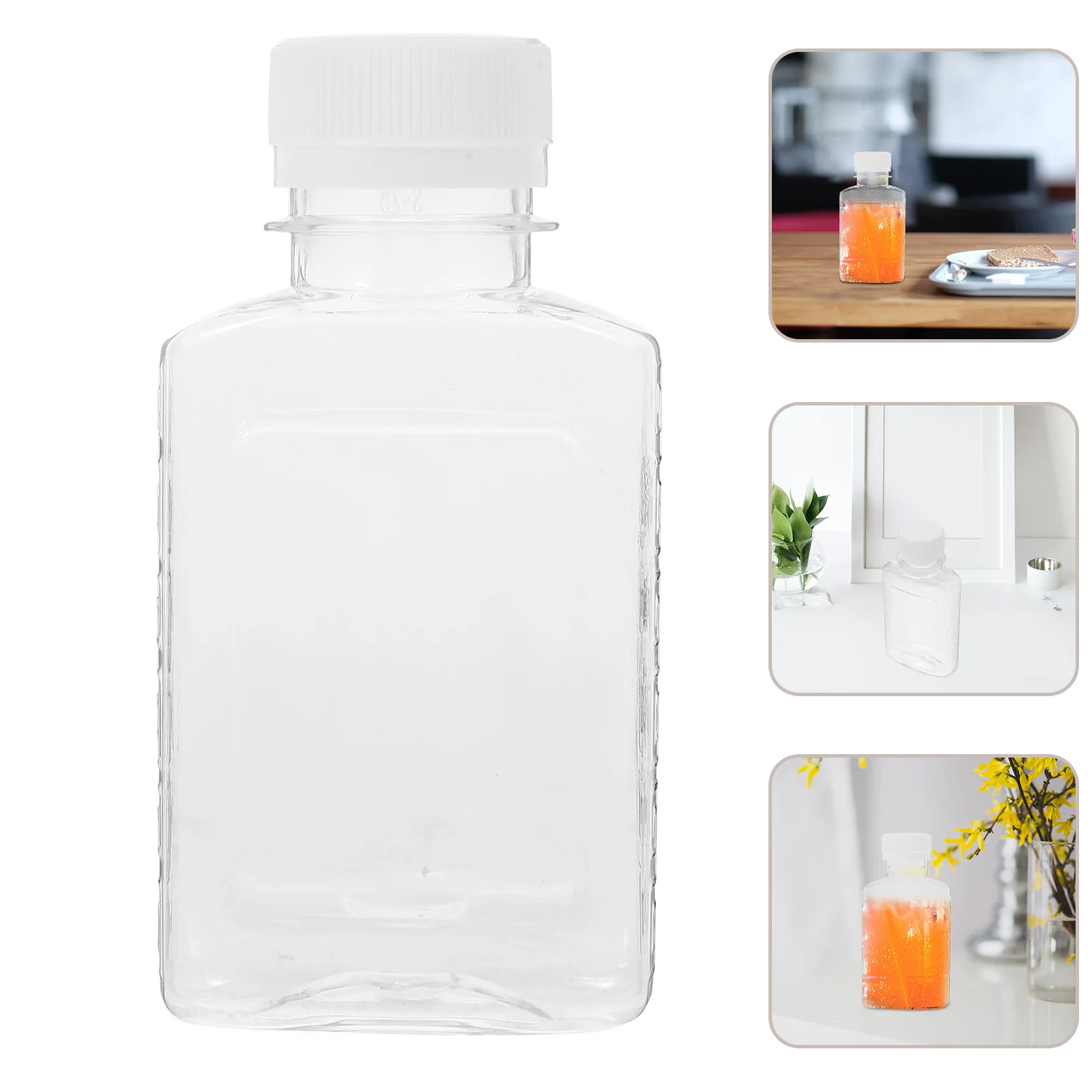 6pcs Transparent Plastic Drink Bottles Empty Beverage Containers For Juice Milk Tea Alcohol 100ml Reusable Bottles With C
6pcs Transparent Plastic Drink Bottles Empty Beverage Containers For Juice Milk Tea Alcohol 100ml Reusable Bottles With C