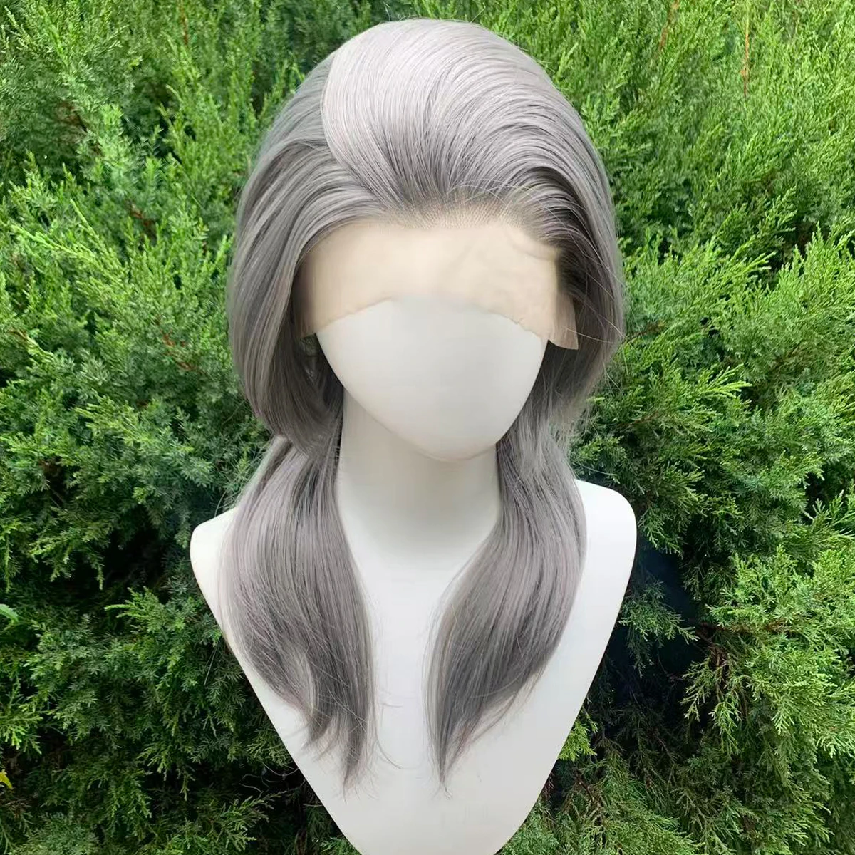 Dark Grey Wig for Men 14inch Wave Lace Front Wig Wolf Tail Short Hair High Temperature Fibers Glueless Wigs for Cosplay
Dark Grey Wig for Men 14inch Wave Lace Front Wig Wolf Tail Short Hair High Temperature Fibers Glueless Wigs for Cosplay
