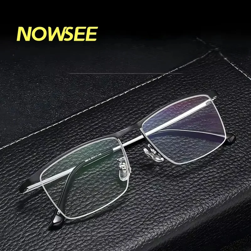 New Trend Metal Alloy Half Frame Glasses Frame Business Prescription Anti Blue Eyeglasses Lightweight Optical Eyewear For Men
New Trend Metal Alloy Half Frame Glasses Frame Business Prescription Anti Blue Eyeglasses Lightweight Optical Eyewear For Men