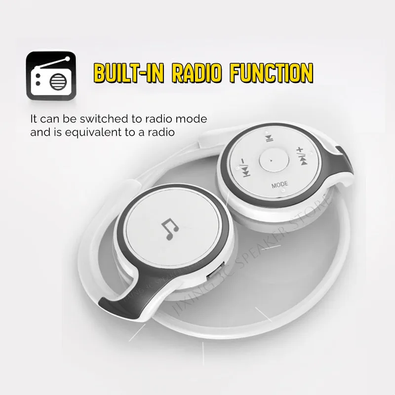 AX-698 with FM Radio 32G TF Card Stereo Bluetooth Earphones Wireless Outdoor Sports Earphones MP3 Player BT5.0 Foldable Headsets
AX-698 with FM Radio 32G TF Card Stereo Bluetooth Earphones Wireless Outdoor Sports Earphones MP3 Player BT5.0 Foldable Headsets