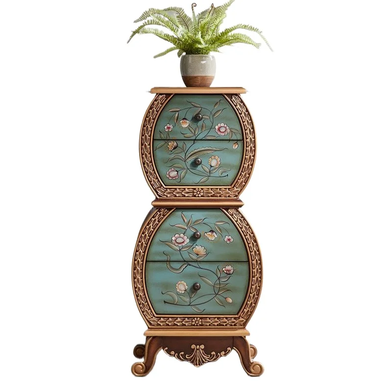 New American four-drawer living room porch cabinet, bedroom storage cabinet painted display foyer cabinet
New American four-drawer living room porch cabinet, bedroom storage cabinet painted display foyer cabinet