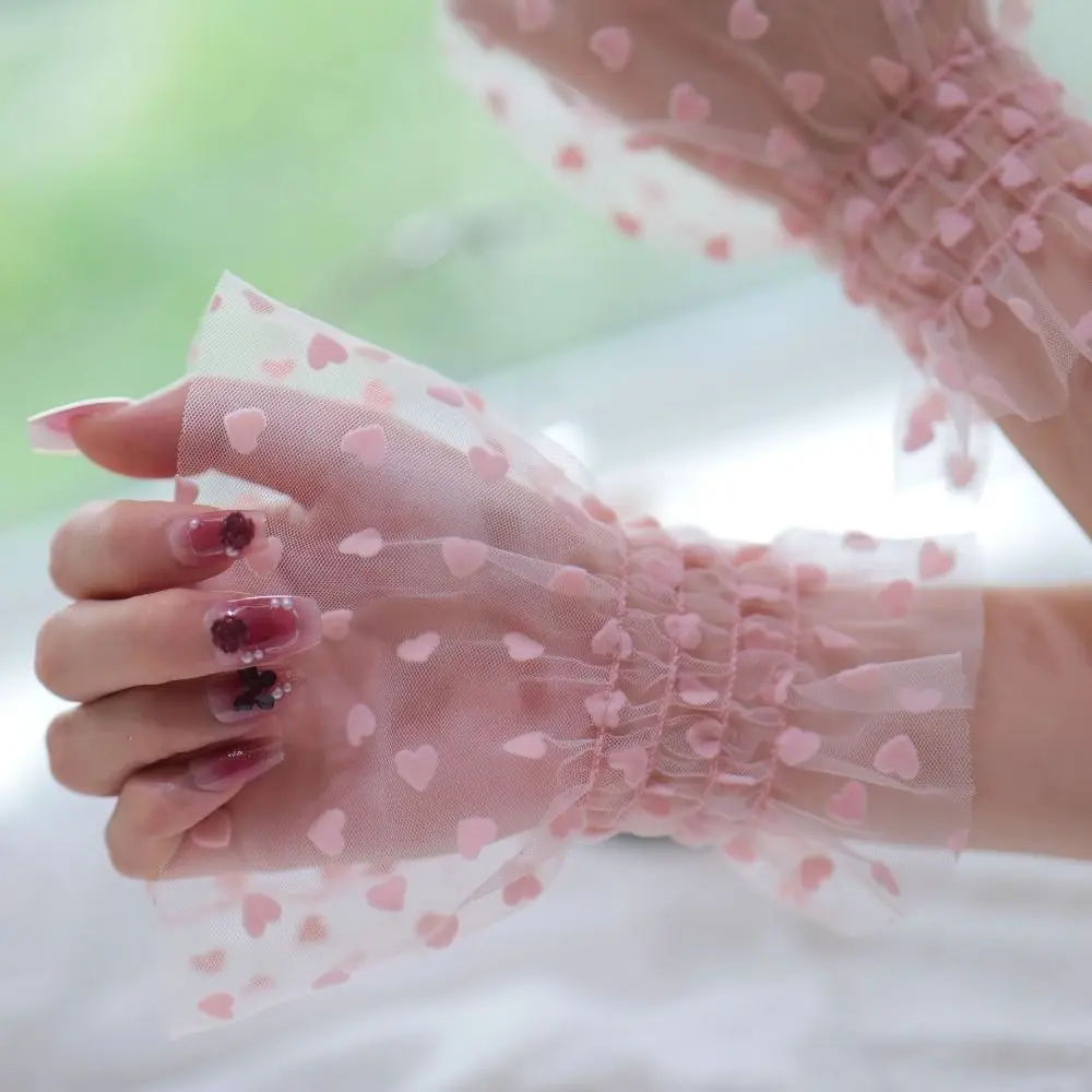 Fashion Accessories Heart Mesh Arm Sleeves Pleated Breathable Cuffs Sleeves Arm Wear Nails Photography Studio
Fashion Accessories Heart Mesh Arm Sleeves Pleated Breathable Cuffs Sleeves Arm Wear Nails Photography Studio