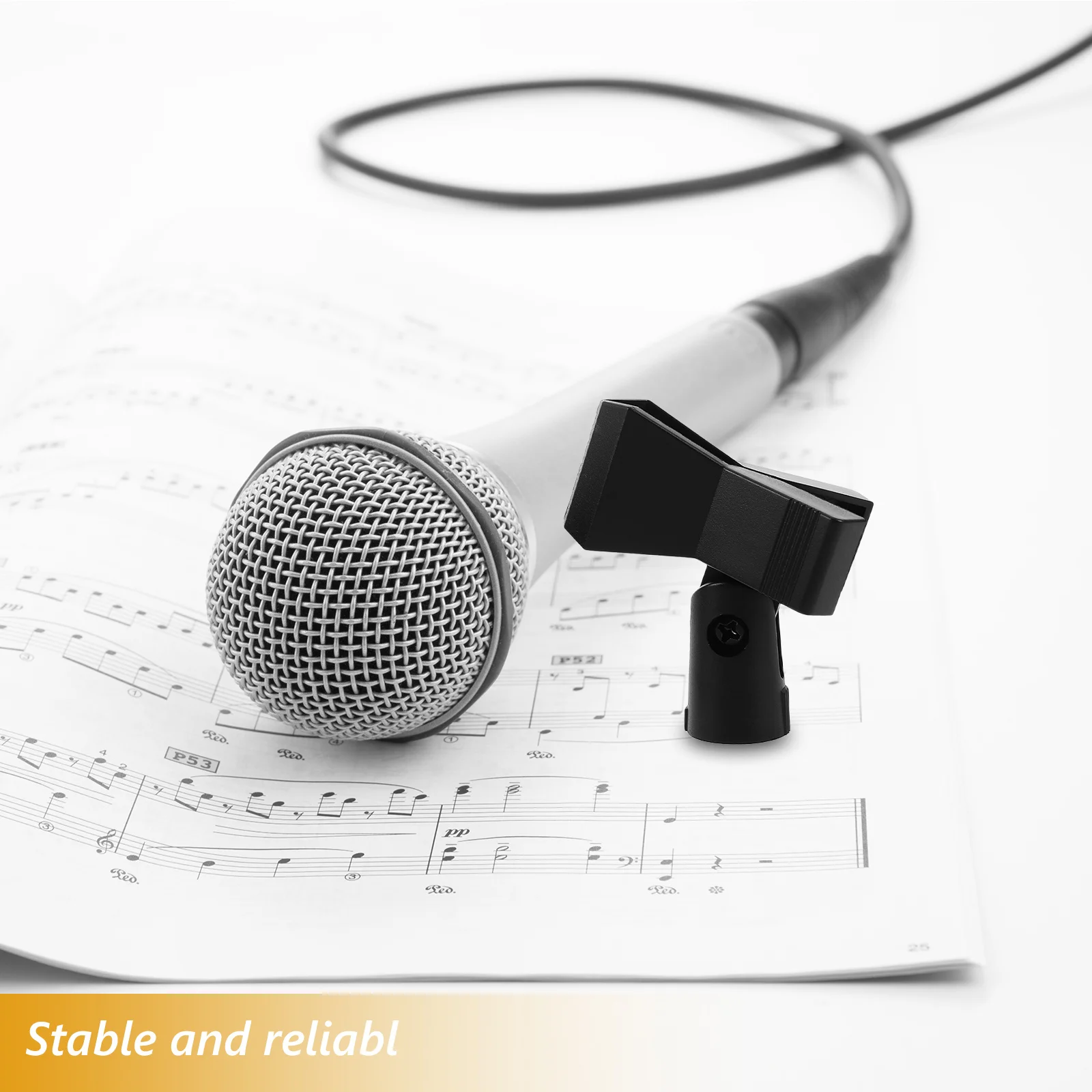 2Pcs Microphone Clip Holder Set Strong U-Shaped Spring Design Fits Most Stands Ideal for Live Performance Broadcast Studio
2Pcs Microphone Clip Holder Set Strong U-Shaped Spring Design Fits Most Stands Ideal for Live Performance Broadcast Studio