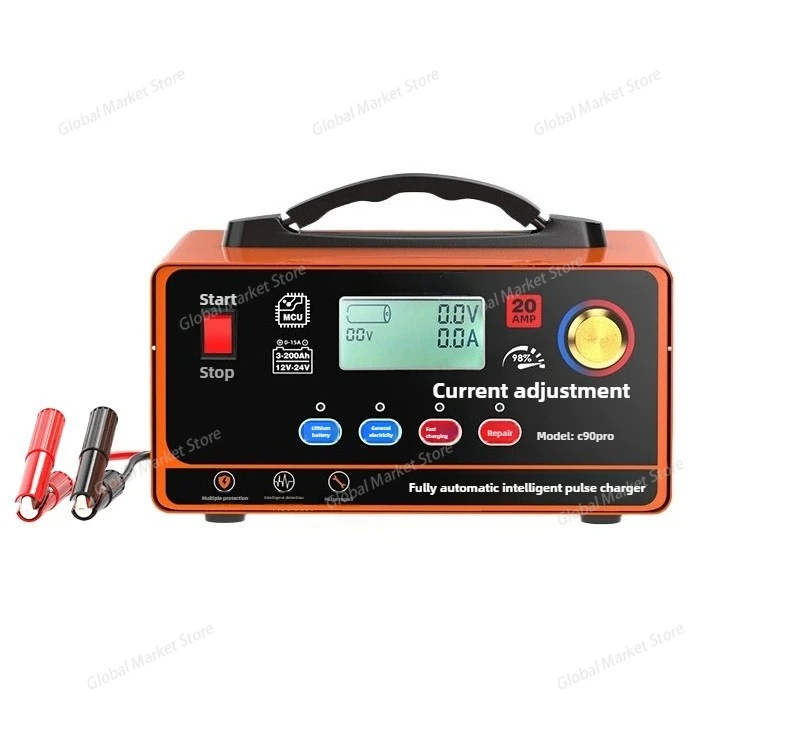 Intelligent pulse repair for 12V and 24V car battery chargers, high-power motorcycle battery chargers Universal charging
Intelligent pulse repair for 12V and 24V car battery chargers, high-power motorcycle battery chargers Universal charging