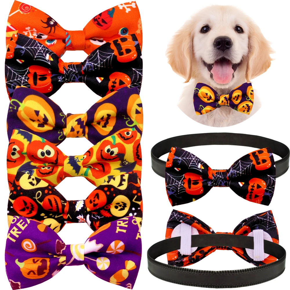 20/40PCS Removable Dog Collar Accessories Halloween Party Dog Bow Ties With Elastic Bands Pumpkin Print Pet Dog Bowties Supplies
20/40PCS Removable Dog Collar Accessories Halloween Party Dog Bow Ties With Elastic Bands Pumpkin Print Pet Dog Bowties Supplies