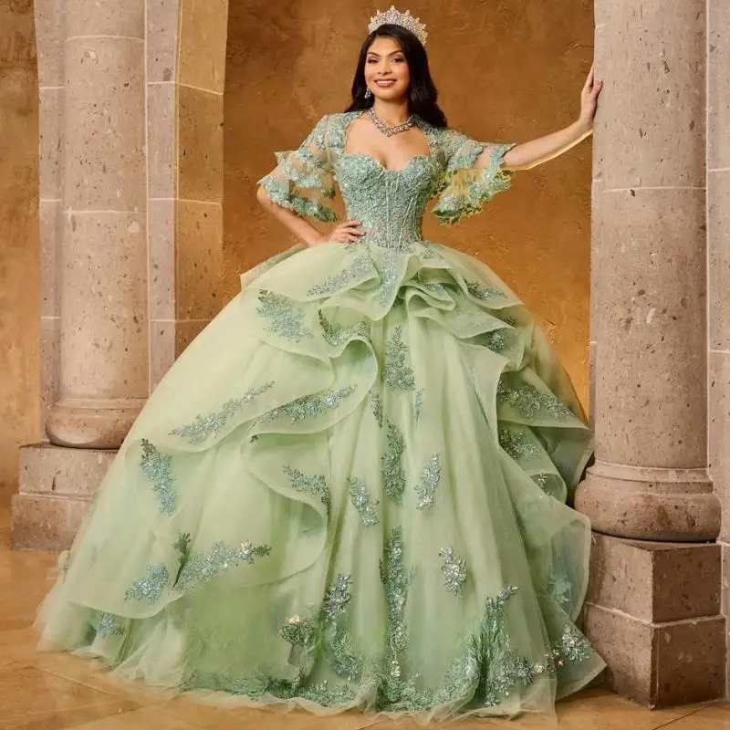 Customized Bling Crystals Quinceanera Dress Lacing up Sweetheart Birthday Prom Gown for Girl Lace Vestidos De 15 Años
Customized Bling Crystals Quinceanera Dress Lacing up Sweetheart Birthday Prom Gown for Girl Lace Vestidos De 15 Años
