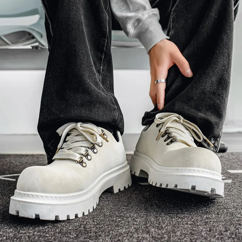 New Big Head Derby Men's Shoe Platform Height Increase Commuter Fashion Men's Small Leather Shoes Zapatillas Deportivas De Mujer
New Big Head Derby Men's Shoe Platform Height Increase Commuter Fashion Men's Small Leather Shoes Zapatillas Deportivas De Mujer
