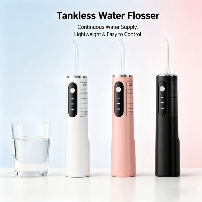 USB Rechargeable Portable Water Flosser Oral Irrigator with 360° Rotating Jet Tip Waterproof Dental Cleaning Device for Adults
USB Rechargeable Portable Water Flosser Oral Irrigator with 360° Rotating Jet Tip Waterproof Dental Cleaning Device for Adults